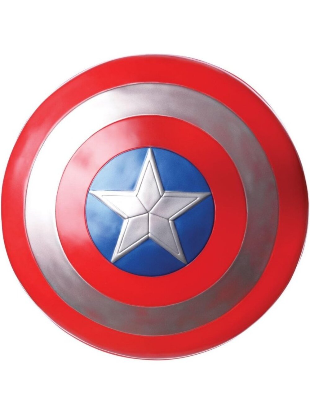 24" Plastic Captain America Shield - Marvel Avengers Endgame Costume Accessory